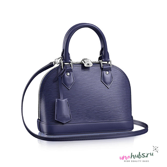 Louis Vuitton M40855 Alma BB Epi Leather Indigo - 1