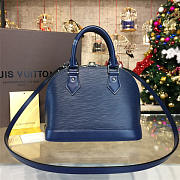 Louis Vuitton M40855 Alma BB Epi Leather Indigo - 4