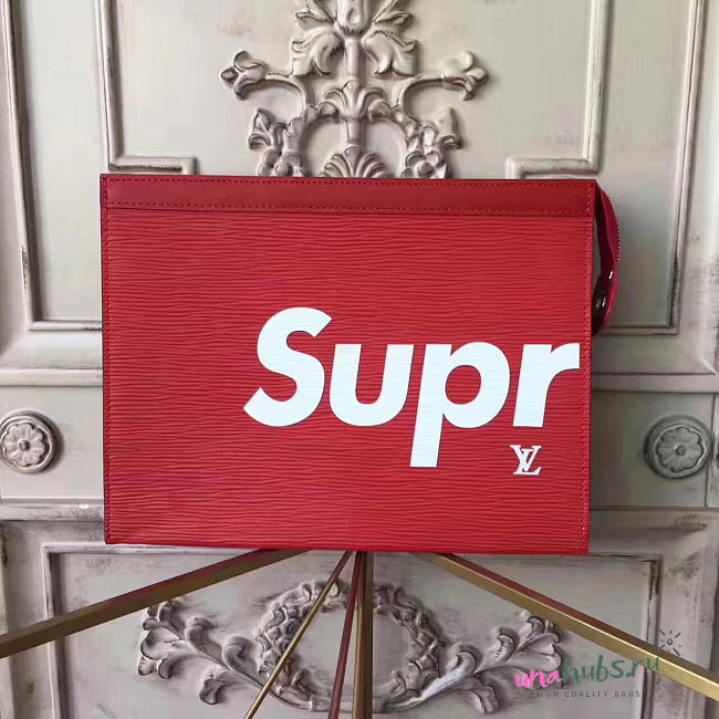 Louis Vuitton Supreme Clutch M41366 red - 1