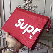 Louis Vuitton Supreme Clutch M41366 red - 4