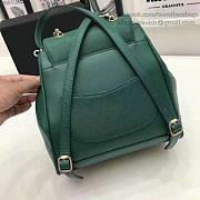 Chanel Grained Calfskin Backpack Green A93748 VS03992 - 3