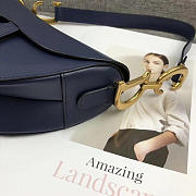 Dior Saddle Bag Original Leather blue M0446 - 4