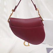 Dior Saddle Bag Original Leather rose red M0446 - 2