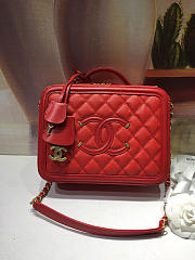 Chanel Vanity Bag Red 93343 - 2