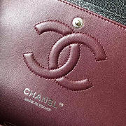 Chanel flap medium size 25 cm caviar black silver - 5