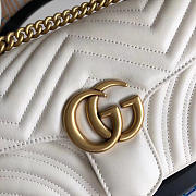 Gucci GG Marmont White Bag 443497 - 2