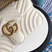 Gucci GG Marmont White Bag 443497 - 6