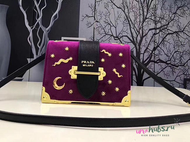 Prada cahier bag Purple shoulder bag - 1