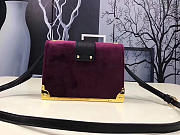 Prada Cahier Bag grape purple shoulder bag - 4