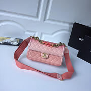 Chanel Flap Grained Calfskin Bag pink AS0062 - 2