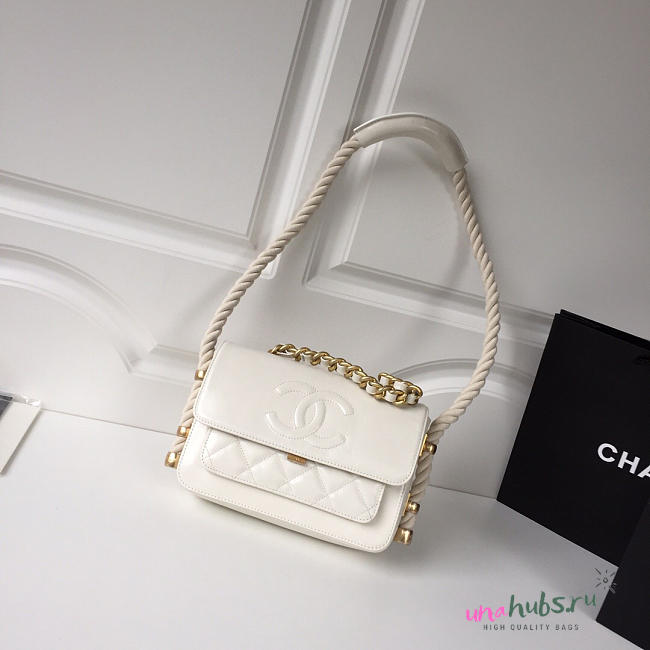 Chanel Flap Bag white AS0074 - 1