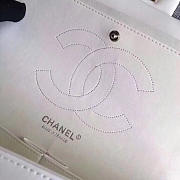 CHANEL white Size 30cm Lambskin Leather Flap Bag With Silver Hardware - 5