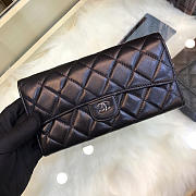 Chanel wallet lambskin with silver hardware - 5