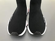 Balenciaga Speed Trainer Triple Black And Red shoes - 4