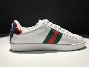 Gucci White Floral Ace Sneakers - 4