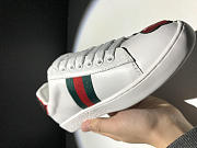 Gucci White Floral Ace Sneakers - 5