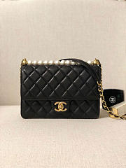 Chanel Woc Pearl rhombic Classic Flap Bag  - 1