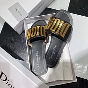 Dior slippers black/ pink/ green - 2