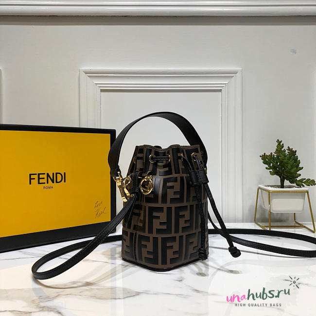 Fendi MON TRESOR Brown leather mini-bag - 1