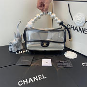 Chanel Transparent pearl sand bag Black - 1