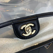 Chanel Transparent pearl sand bag Black - 5