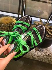 Balenciaga slippers black&green&orange  - 3