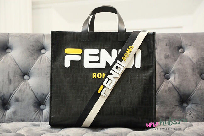 2019Fendi FF shopping bag black - 1