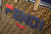 2019Fendi FF shopping bag blue logo - 4