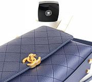 Chanel SHOULDER BAG Calfskin Blue - 2