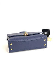 Chanel SHOULDER BAG Calfskin Blue - 3