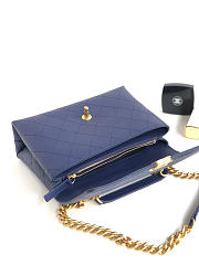 Chanel SHOULDER BAG Calfskin Blue - 5