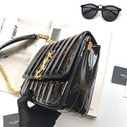 YSL VICKY SHOULDER BAG BLACK  20.5cm - 4