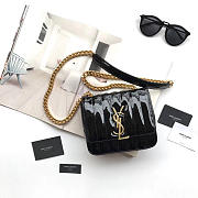 YSL VICKY SHOULDER BAG BLACK 17.5cm - 1