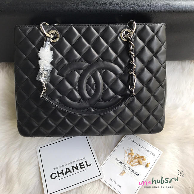 Chanel Tote Black Lambskin  - 1