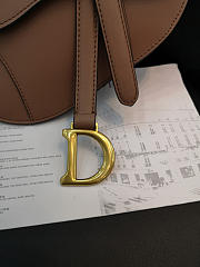 DIOR SADDLE CALFSKIN BELT BAG IN PINK - 5