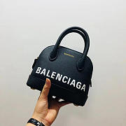 BALENCIAGA VILLE TOP HANDLE XXS BLACK BAG - 1