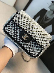 Chanel Flap bag with Imitation Pearls - 4