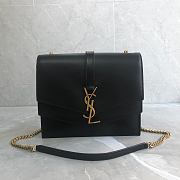 YSL SULPICE MEDIUM IN SMOOTH LEATHER Black&Red - 6