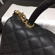 Chanel Coco Flap Bag With Top Handle Black - 2