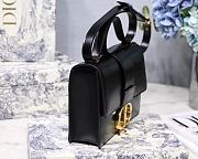 DIOR 30 MONTAIGNE CALFSKIN BAG BLACK - 5