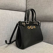 Gucci Zumi grainy leather small top handle bag Black - 6