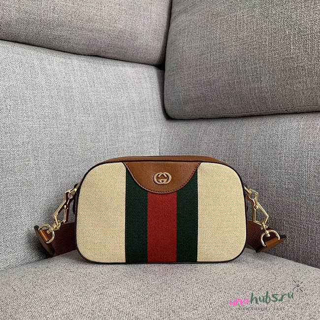 Gucci Vintage canvas shoulder bag - 1