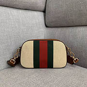 Gucci Vintage canvas shoulder bag - 2