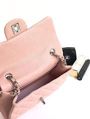 Chanel 20cm Classic Flap Bag Pink Caviar Leather sliver&gold hardware - 6