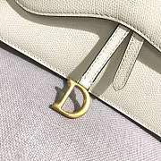 DIOR WHITE  SADDLE-CLUTCH VAN KALFSLEER - 3