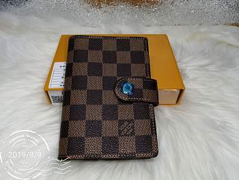 Louis Vuitton Agenda PM Damier Ebene Diary Cover