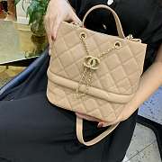 Chanel bucket bag Caviar calfskin Beige - 5