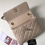 Chanel Trendy CC Flap Top Handle Beige Bag with Gold Hardware - 3