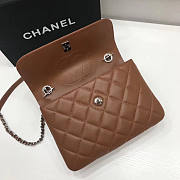 Chanel Trendy CC Flap Top Handle Tan Bag with Silver Hardware - 5