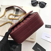 VICKY SHOULDER BAG ORIGINAL LEATHER MAROON - 6